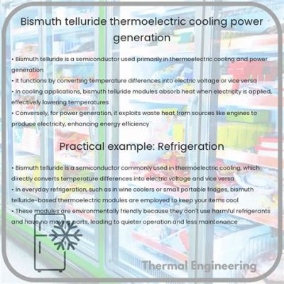  Bismuth Telluride para Sensores de Temperatura e Refrigeração Termoelétrica? É Possível!